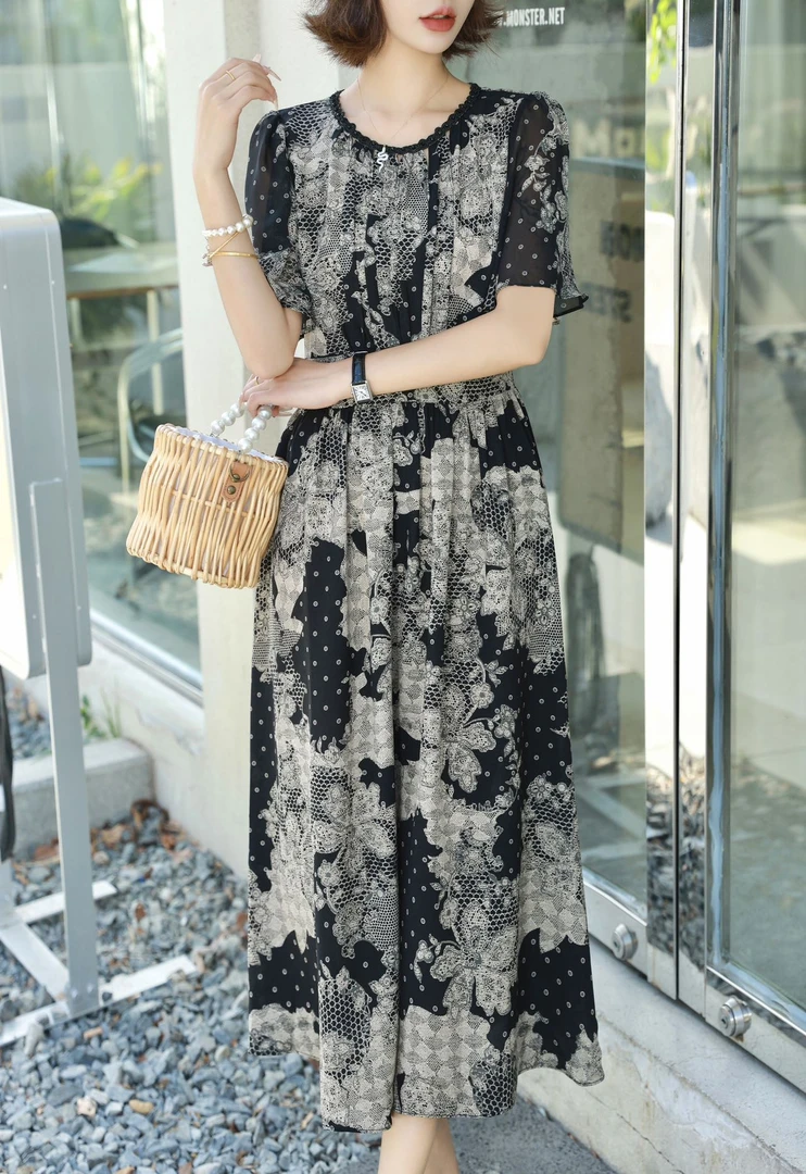 0617-13    女款气质法式时尚连衣裙   CDCM   215