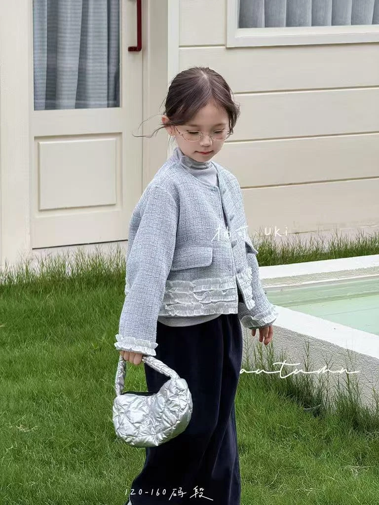 【拉萨发货】女童短款小香风外套