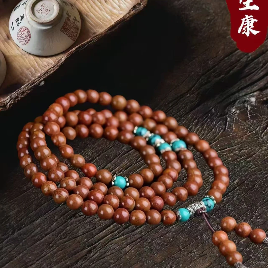 圆珠女士手工文玩8毫米原石手把件