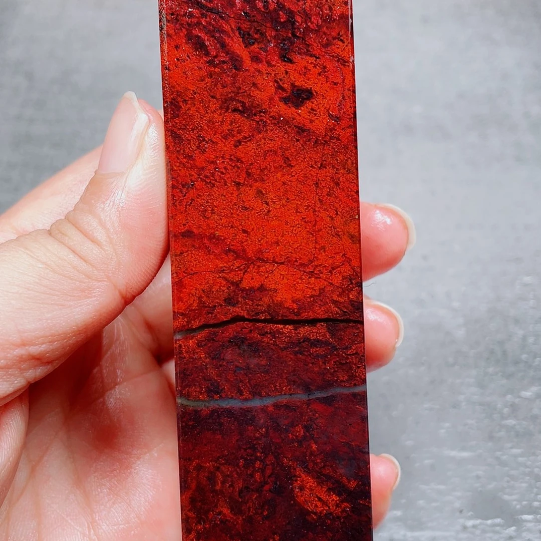 玉桂林鸡血印章镇尺18