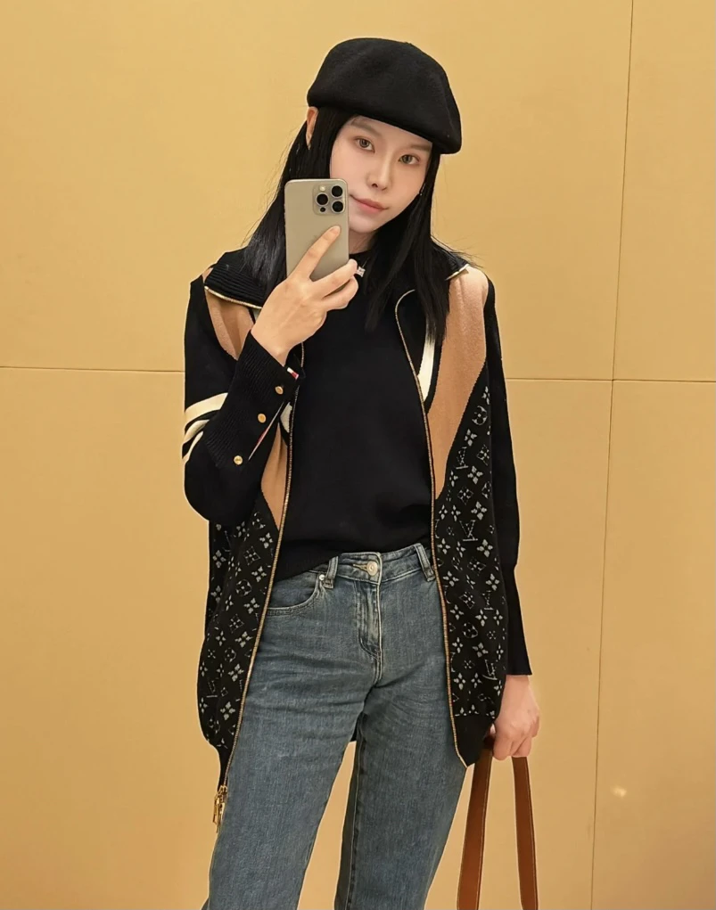 LouisVuitton/路易威登 bb0970 老花满印针织马甲 M码 98新