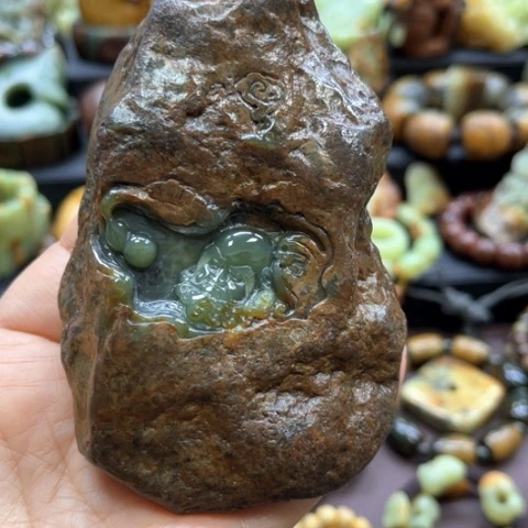 岫岩河磨玉（透闪石质玉）未镶嵌挂件