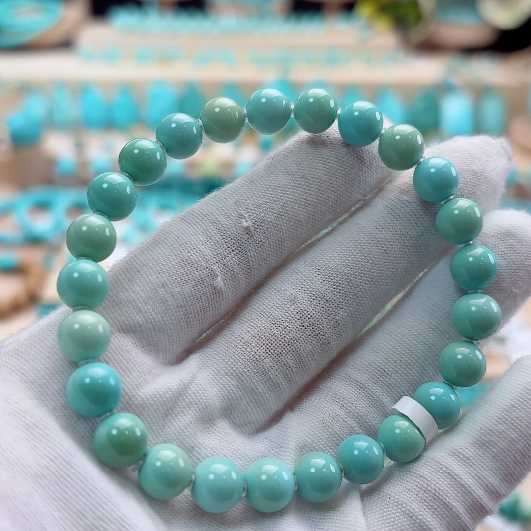 绿松石18K金镶嵌珠宝奇石8