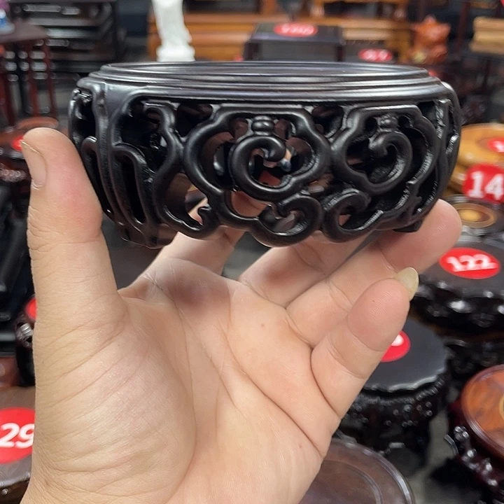 【***】手工艺品琉璃红木底座工艺品9
