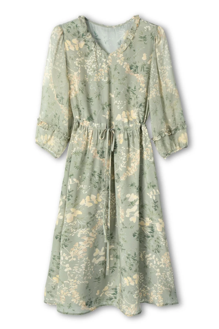 【清风徐来3】25新款复古国风04双绉100%桑蚕丝气质潮流连衣裙5171