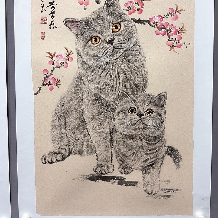 国画亲笔手绘放心去藏