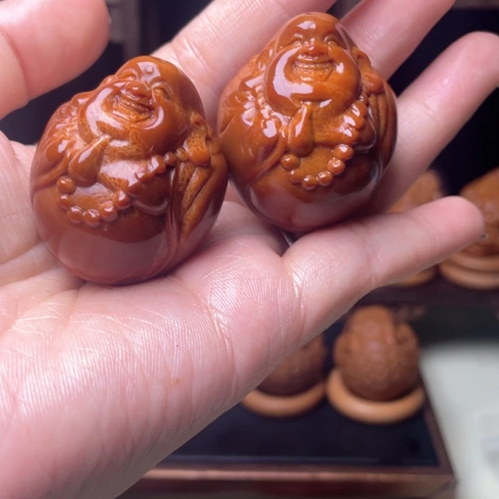 吊坠橄榄核弥勒手球3.5