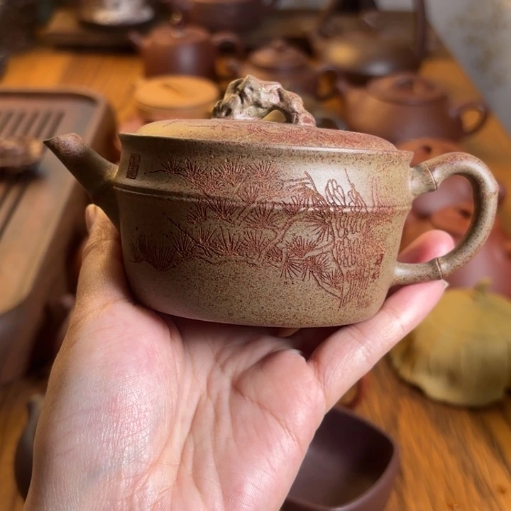 紫砂柴烧汉瓦170c