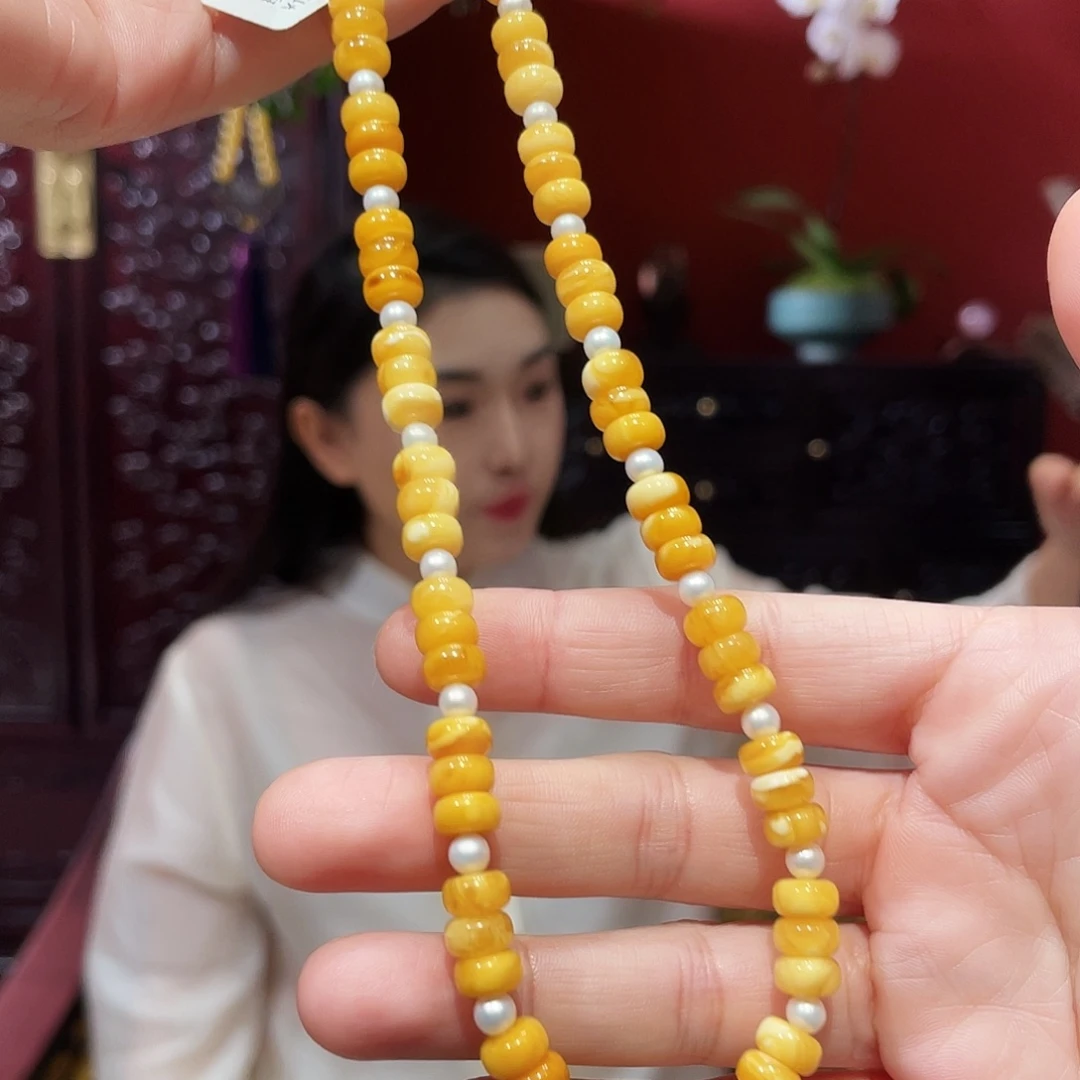 蜜蜡未镶嵌手链蜜蜡