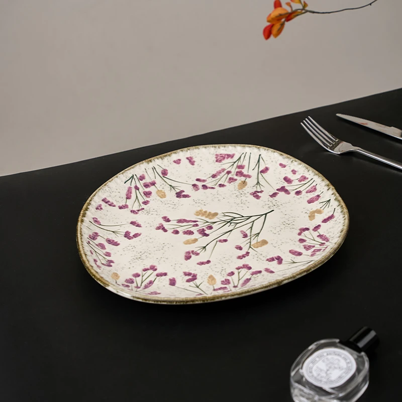 莫奈花园William wilde系列餐具/10寸不规则盘