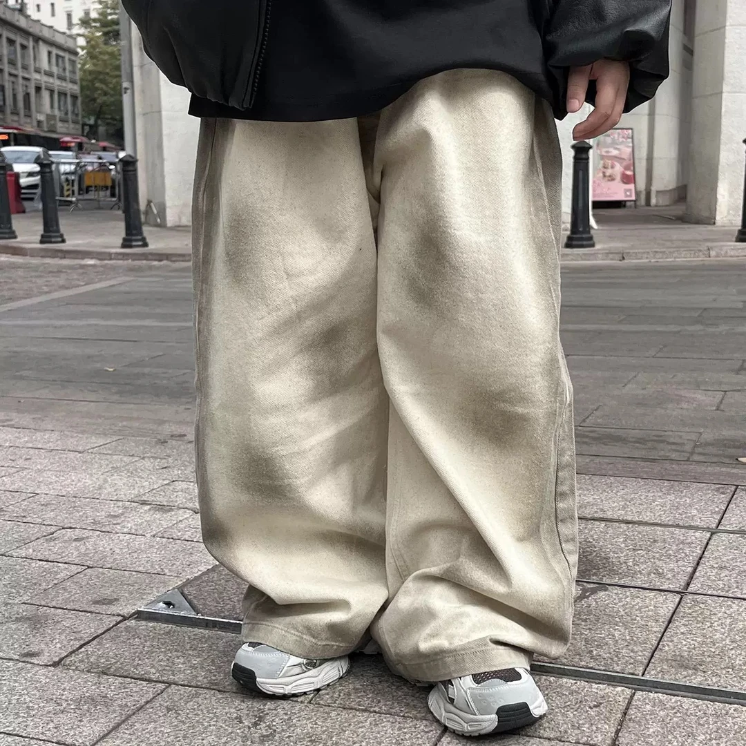 【Y.M KIDS】春夏季2025新款中大童休闲长裤男童韩版脏脏裤宽松百搭