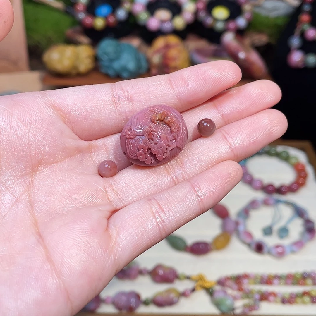 执***老玛瑙/玉髓未镶嵌珠宝半成品盐源玛瑙山水蛋蛋