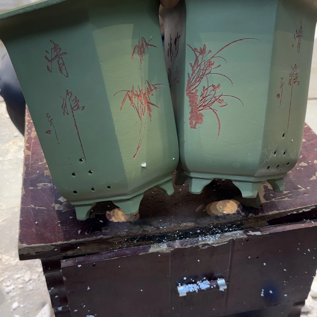 紫砂花盆口径19.17/22口径