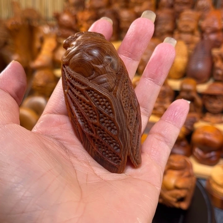 发***财柏木（崖柏）崖柏手把件