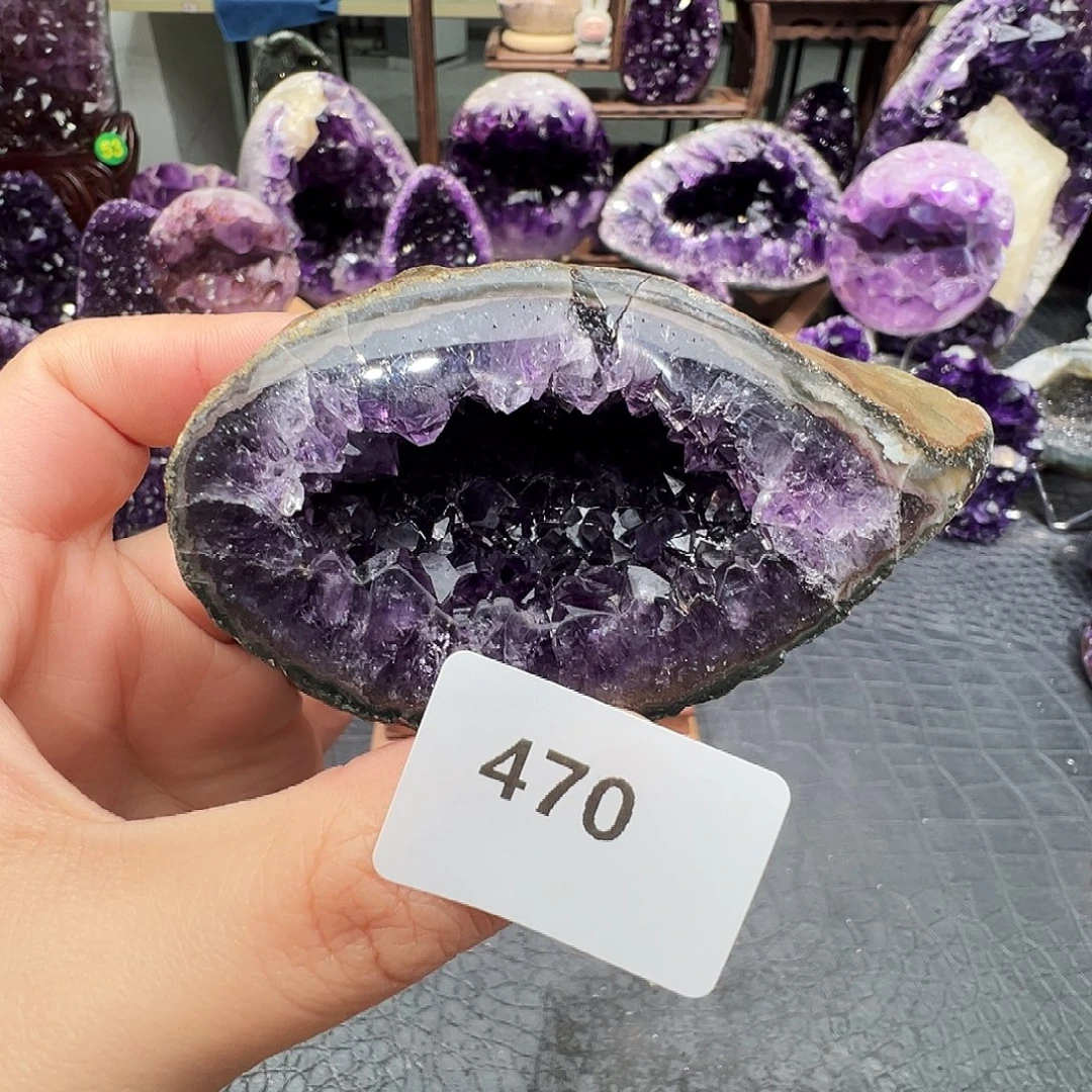 紫晶珠宝半成品未镶嵌