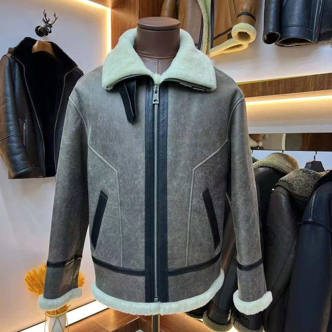 BENZHI/本秩男装原生态皮毛一体休闲时尚冬季2024高端新款抗寒潮