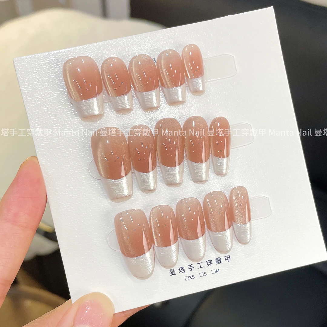 小批量链接 气质纯欲纯手工穿戴甲简约