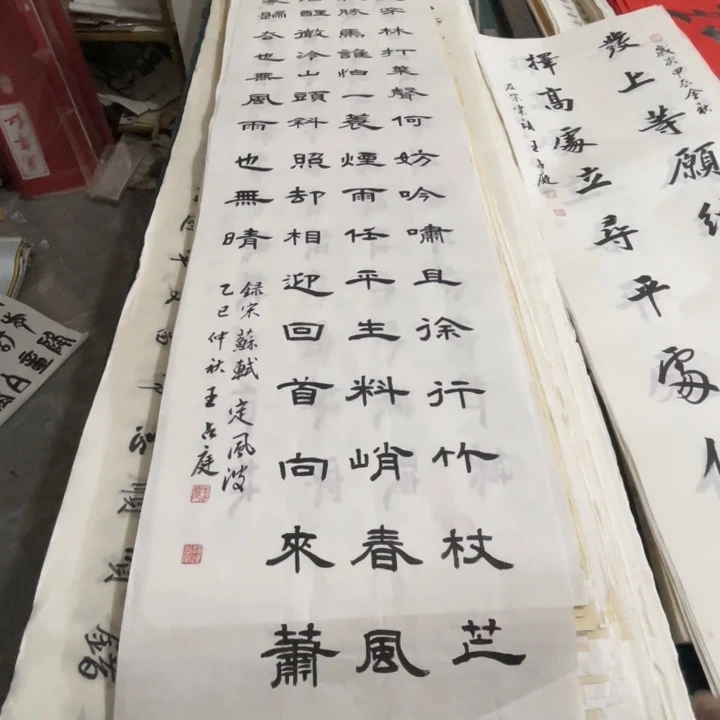 宣纸四尺对开定风波王占庭