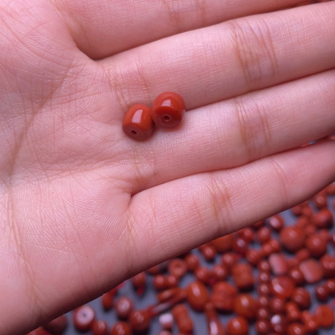 南红玛瑙配饰未镶嵌l*7