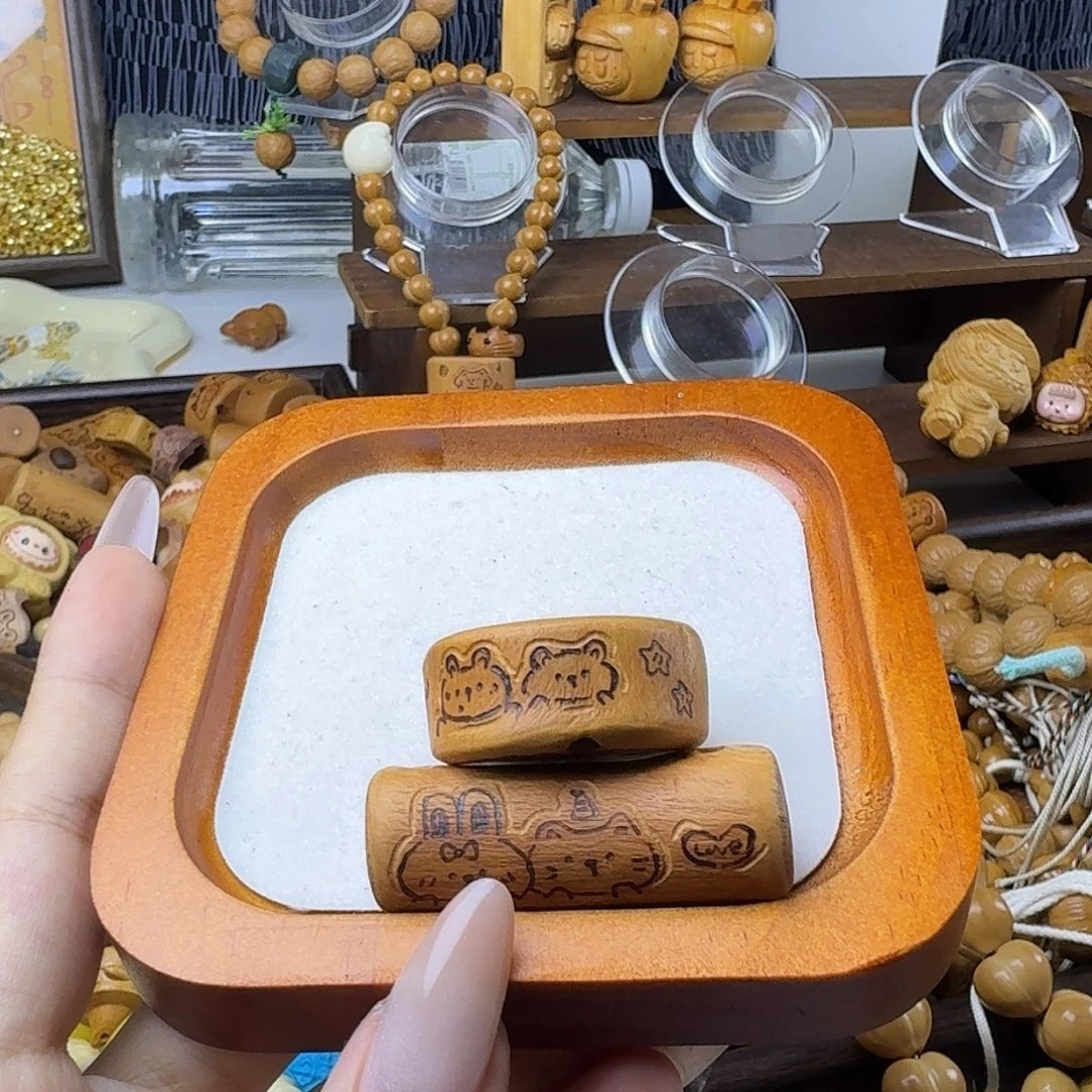 鱼***儿吊坠猴头核桃二饼