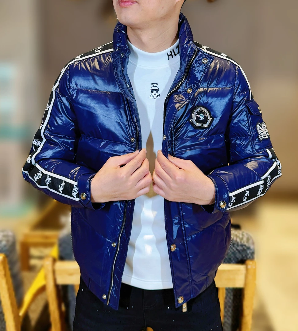 2024冬季新款男士立领轻奢高品质羽绒服加厚保暖白鸭绒抗寒百搭