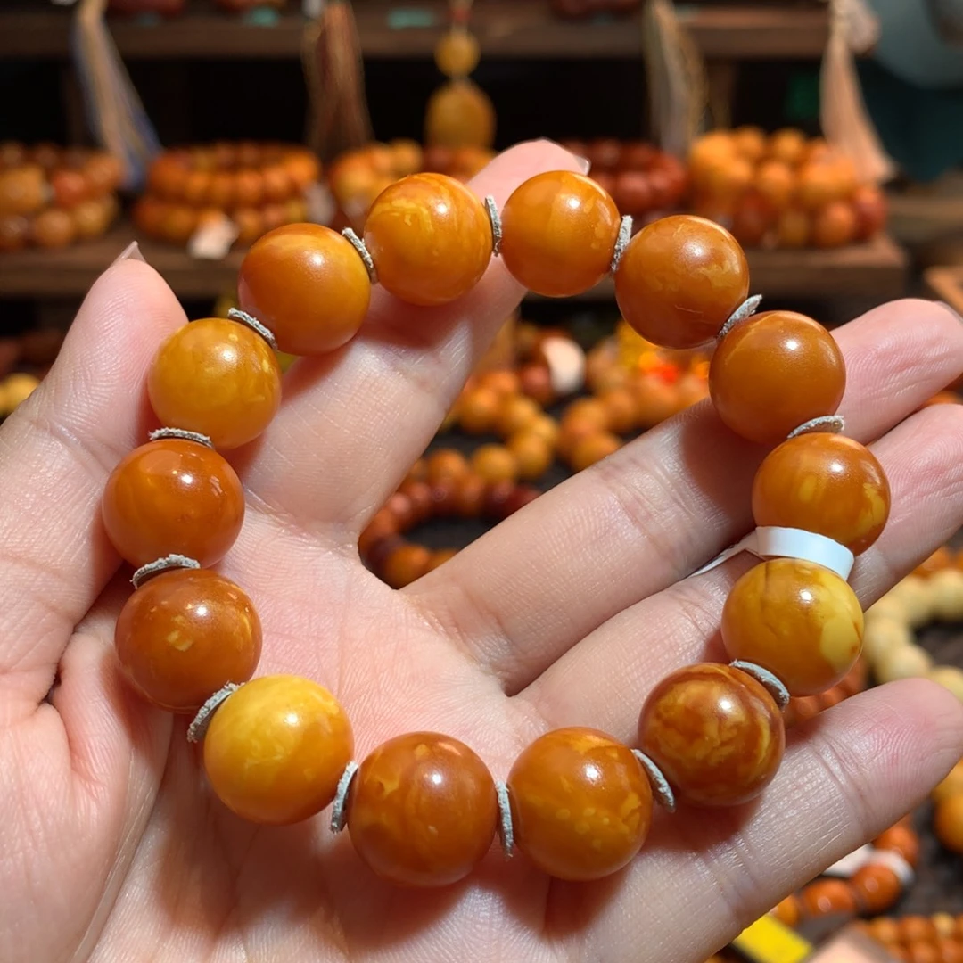 蜜蜡未镶嵌手串蜜蜡手串