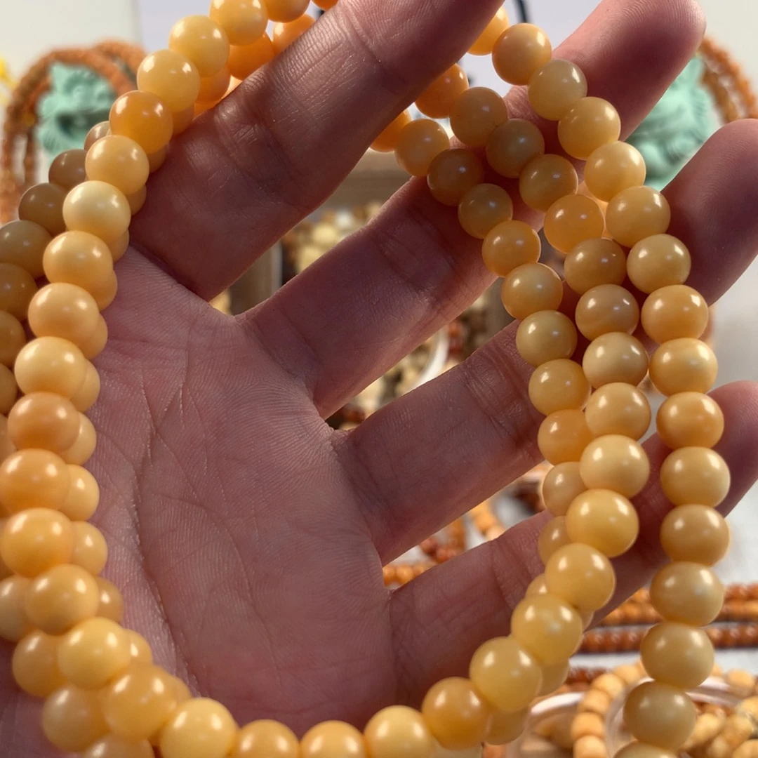 星月菩提吊坠特8鼓珠全玉华脖挂