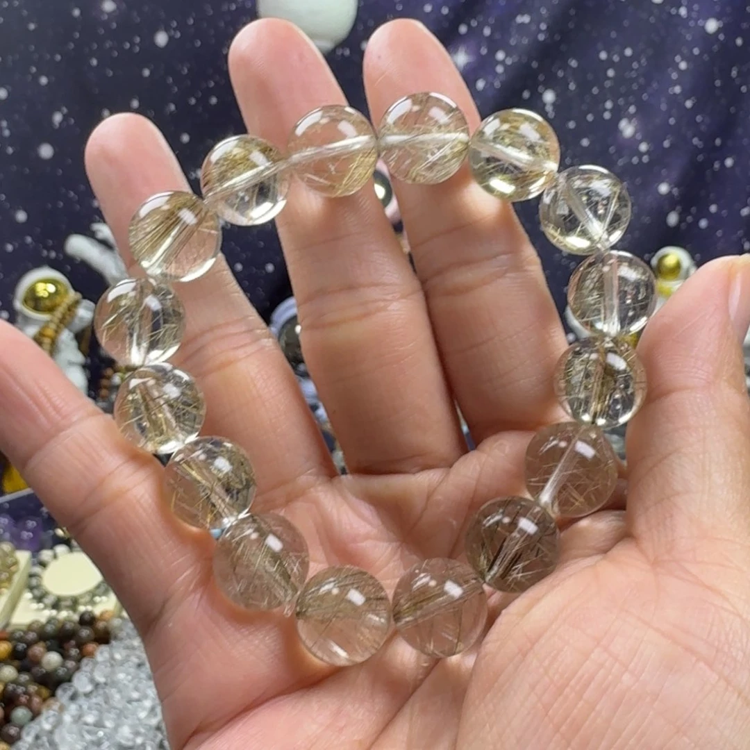 水晶手串未镶嵌银发晶手串