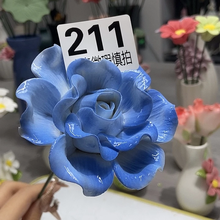 陶瓷纯手工捏花设计