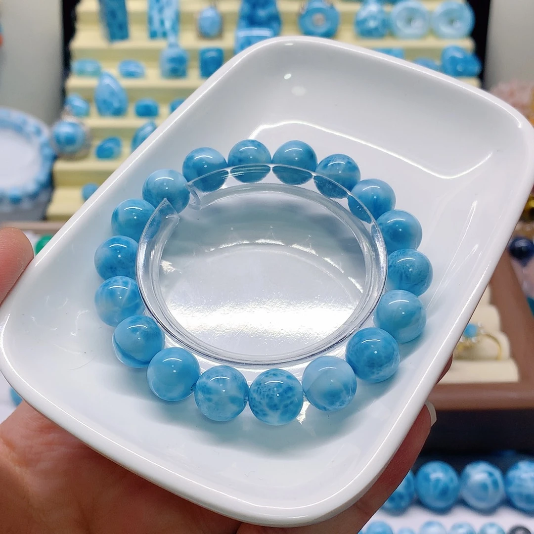 针钠钙石（海纹石）未镶嵌珠宝半成品11+