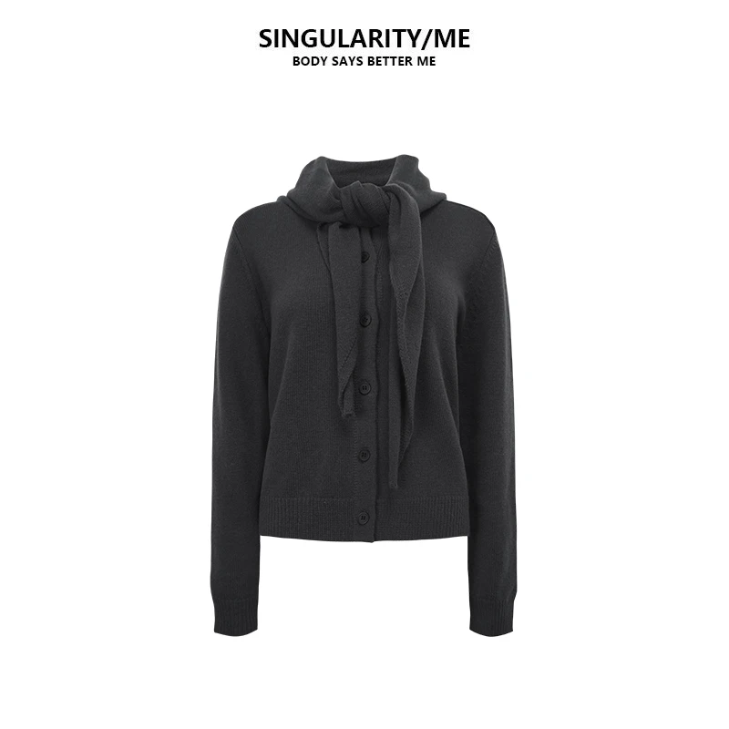 Singularity Me9A 9065 羊毛慵懒随性极简秋冬时髦百搭针织开衫