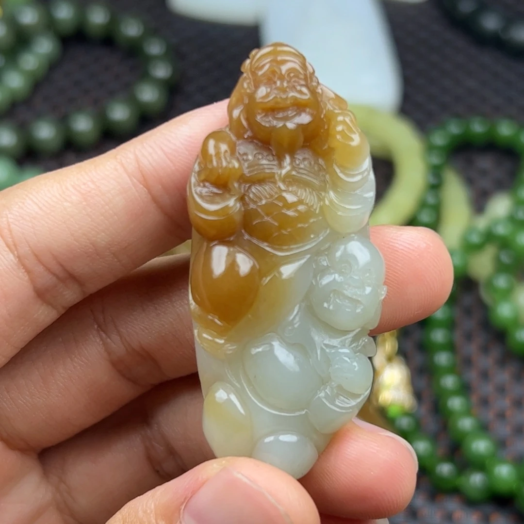 和田玉未镶嵌挂件