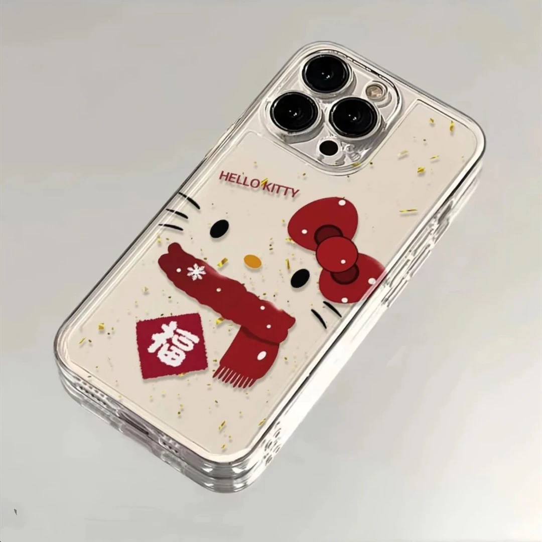 福字围巾凯蒂猫苹果16/15/14pro手机壳12/11创意xr/xs软壳7plus透