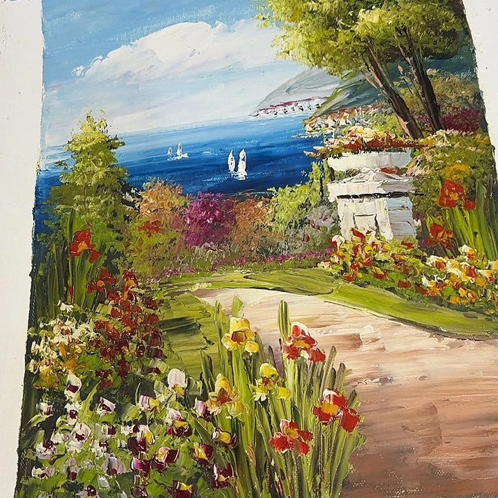 油画恭喜一直一直影子