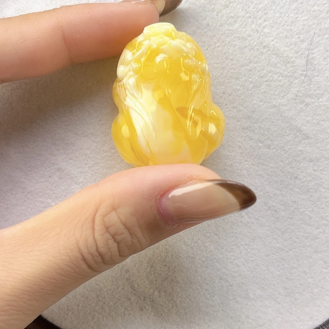 蜜蜡颈饰未镶嵌小*乐