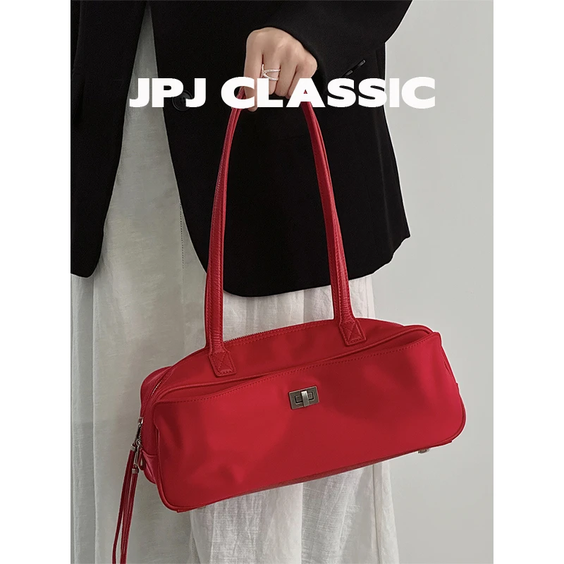 jpj新款尼龙腋下包女单肩法棍包轻便休闲通勤包1847