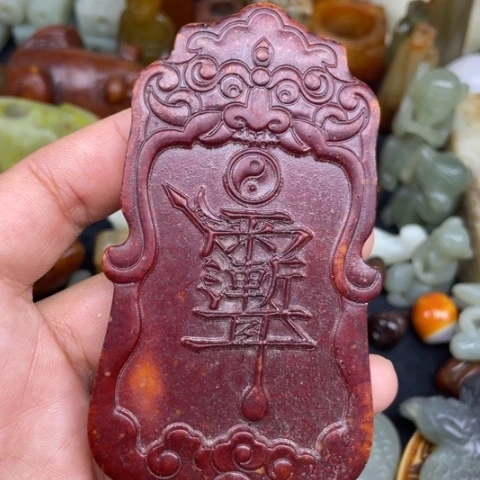 和田玉未镶嵌颈饰67