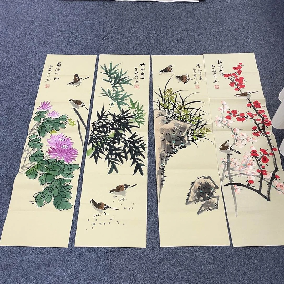 国画作品小姐姐放漏…