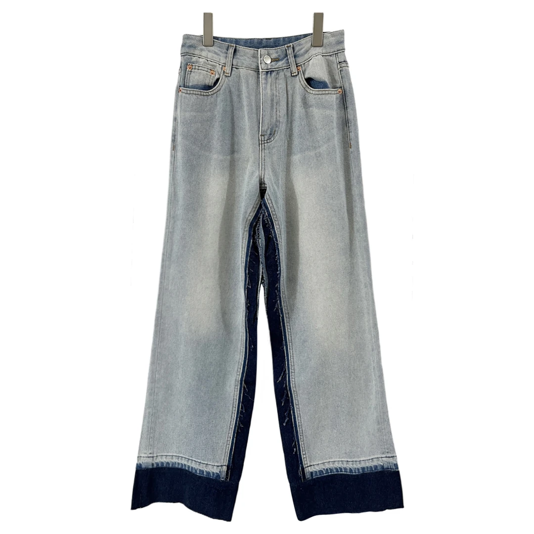 厂清尾货 | 马吉家深浅拼色牛仔裤359