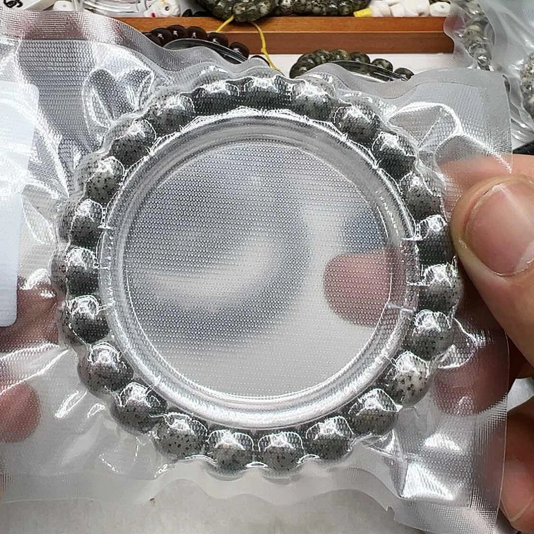 星月菩提手串81高端黑冰石玉星月菩提单圈10×9