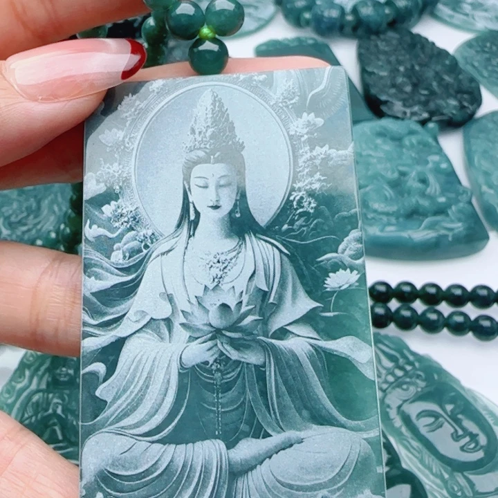 翡翠未镶嵌颈饰多样性发货天然A货翡翠