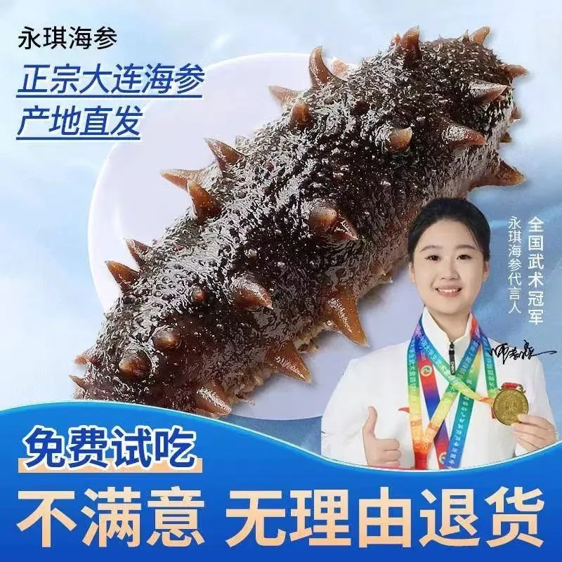 永琪海参6-8头/斤*500g即食海参独立包装大连辽参