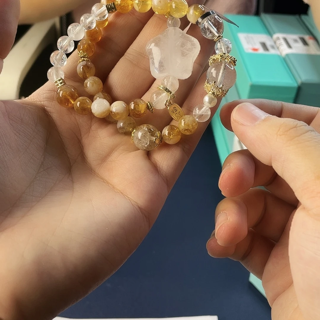 水晶手链银S925镶嵌