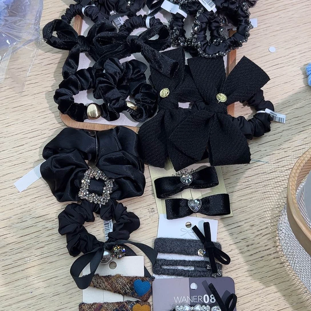 布艺非金属22发圈夹子