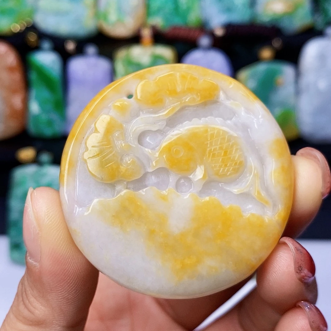 翡翠未镶嵌颈饰翡翠Ａ货一物一证