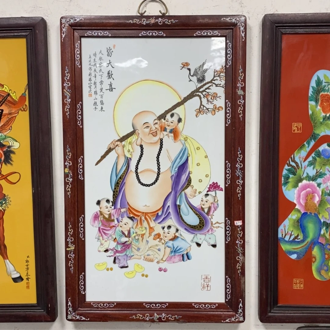 瓷90*52 景德镇瓷板画柴窑烧制