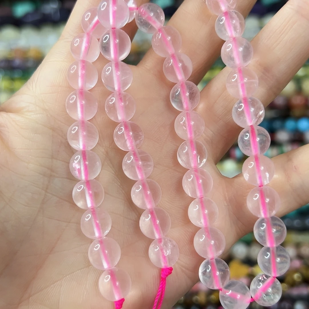 玛瑙/玉髓合金珠宝半成品 卡8➕天然高透粉水一条