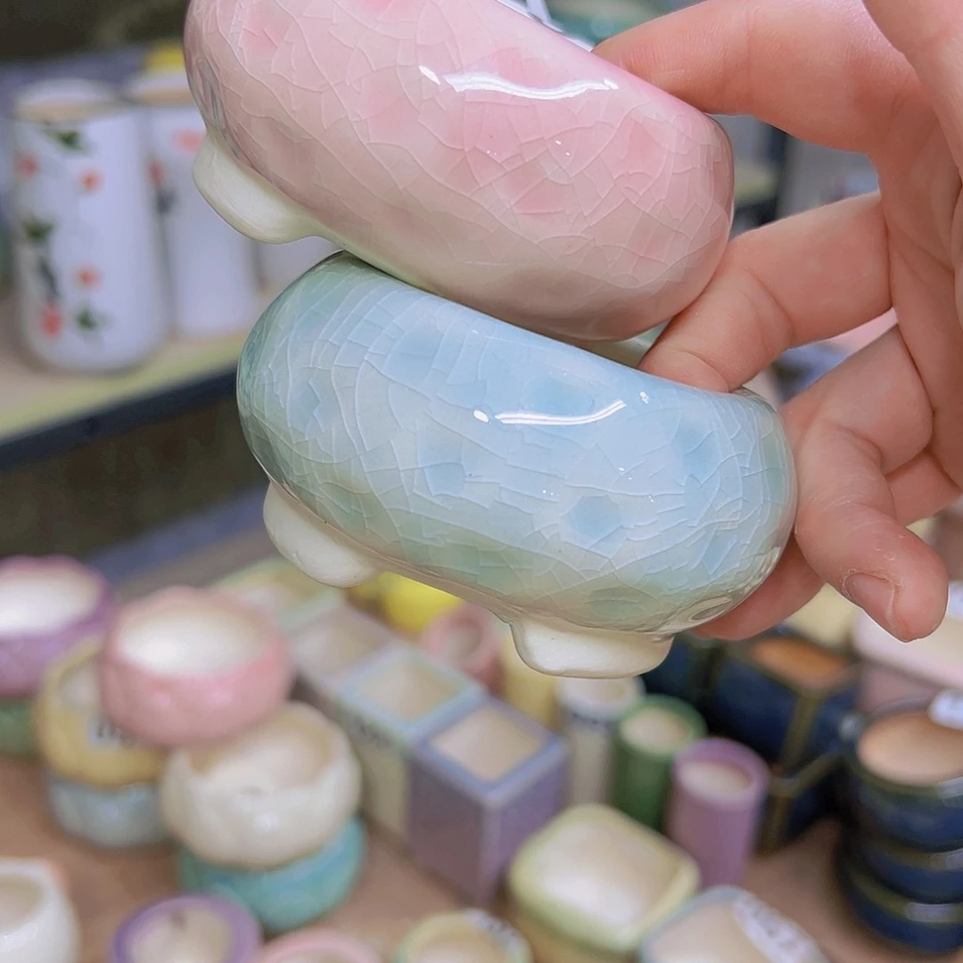 红陶陶瓷花盆当场满12包邮