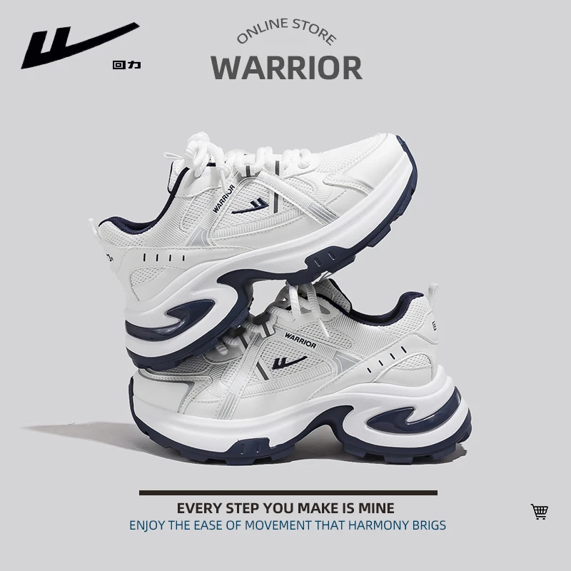Warrior/回力女鞋春季新款2025老爹鞋时尚拼色情侣休闲鞋百搭潮流