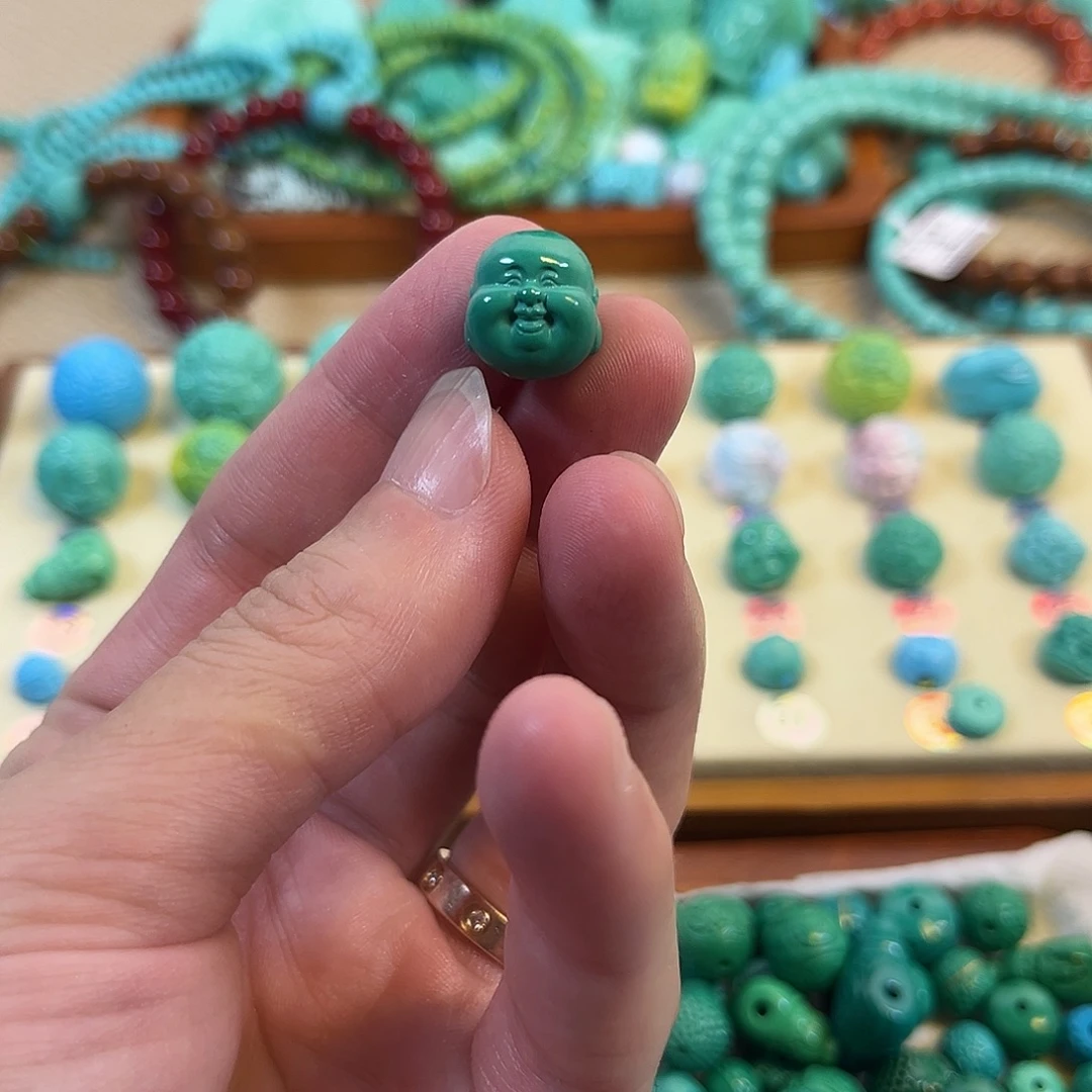 手工雕刻配饰配珠手串尺寸12